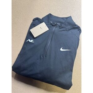 Nike Dri-FIT Running Long Sleeve Quarter Zip Pullover Black Men's L $75
